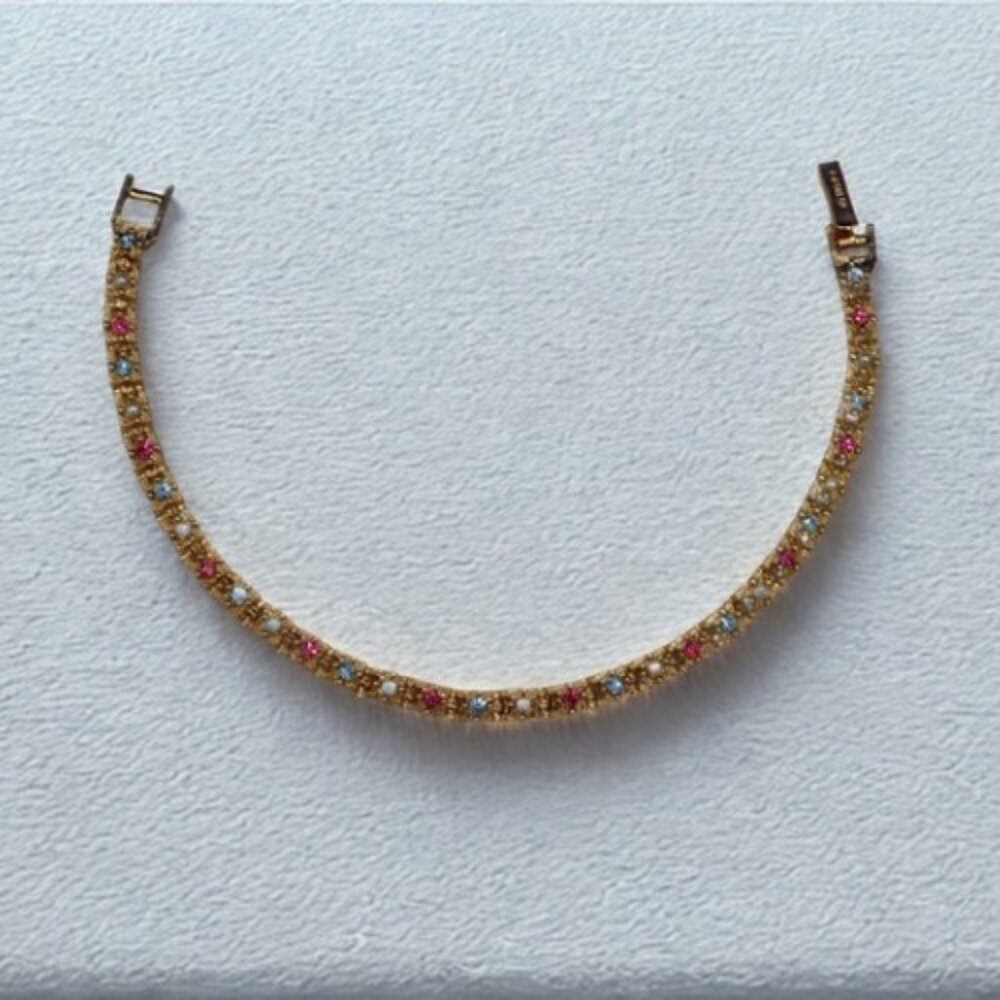 D'Orlan Pastel Jewellery Set, Necklace, Bracelet, Pierced Earrings, Canadian